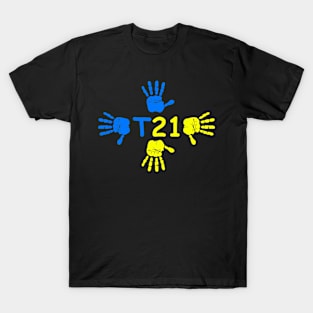 Trisomy 21 Down Syndrome Awareness Embrace Differences T-Shirt